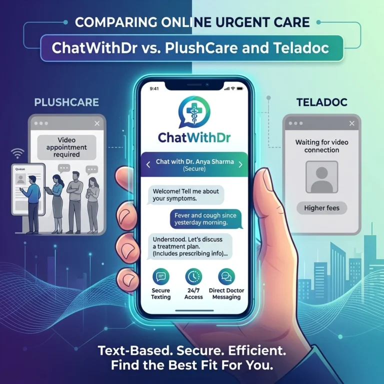 ChatWithDr vs. PlushCare and Teladoc: Which Online Urgent Care Is Better for You?