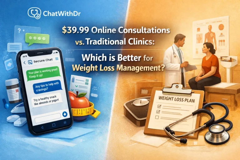 $39.99 Online Consultations vs. Traditional Clinics: Which is Better for Weight Loss Management?