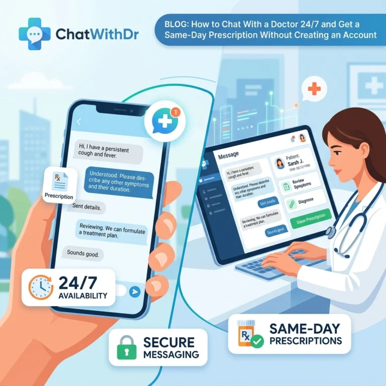 How to Chat With a Doctor 24/7 and Get a Same-Day Prescription Without Creating an Account