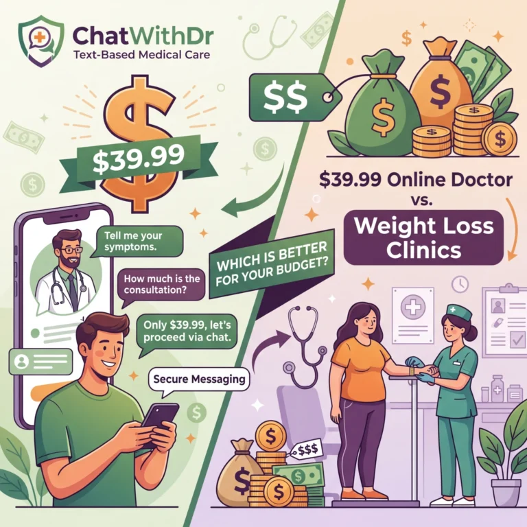 $39.99 Online Doctor vs. Weight Loss Clinics: Which Is Better For Your Budget?