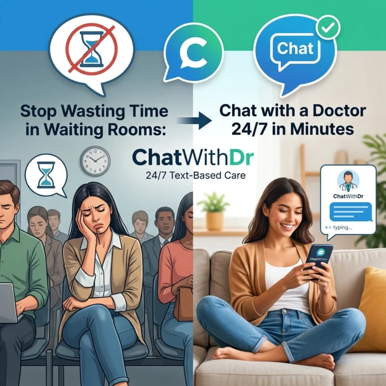 Stop Wasting Time in Waiting Rooms: Chat with a Doctor 24/7 in Minutes