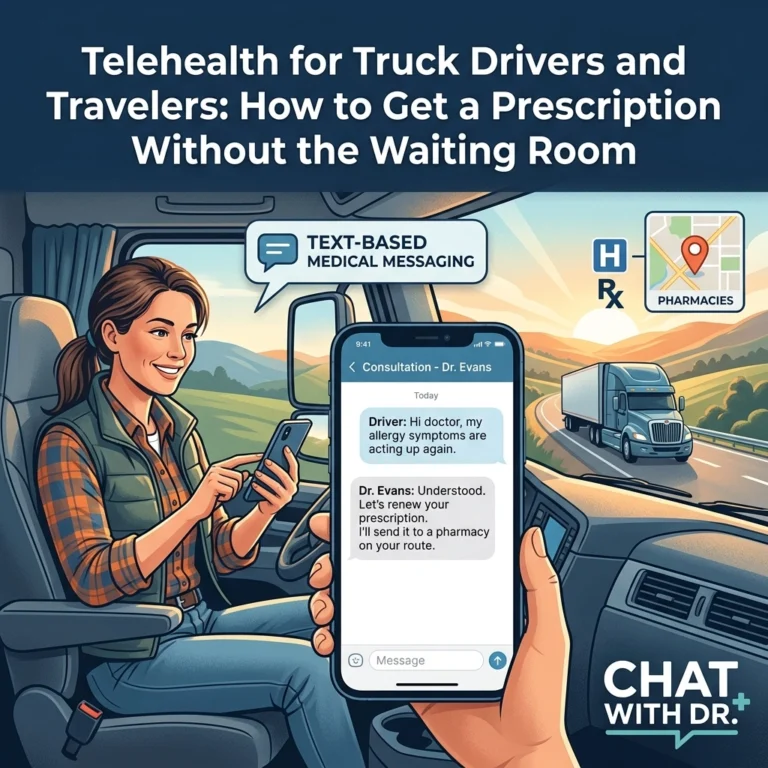 Telehealth for Truck Drivers and Travelers: How to Get a Prescription Without the Waiting Room