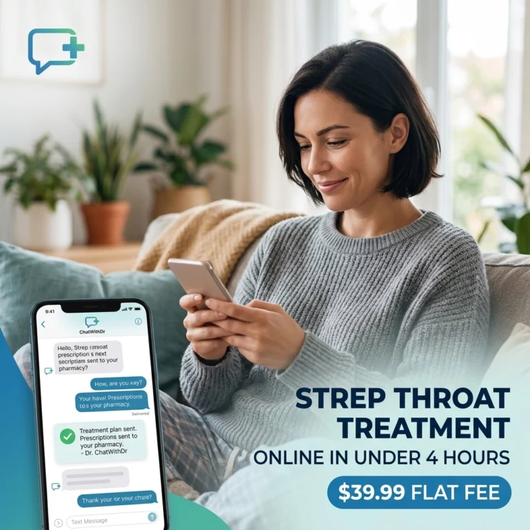 How to Get Strep Throat Treatment Online in Under 4 Hours for a Flat $39.99