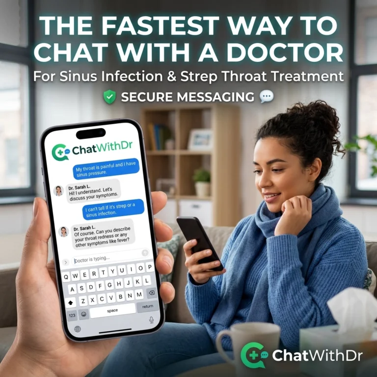 The Fastest Way to Chat with a Doctor for Sinus Infection and Strep Throat Treatment