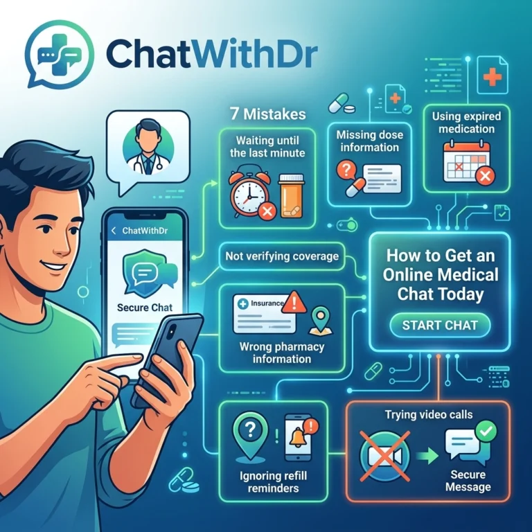 7 Mistakes You’re Making with Prescription Refills: How to Get an Online Medical Chat Today