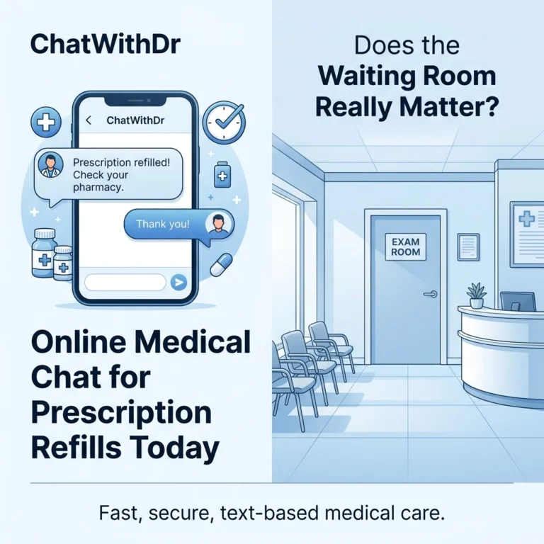 Online Medical Chat for Prescription Refills Today: Does the Waiting Room Really Matter?
