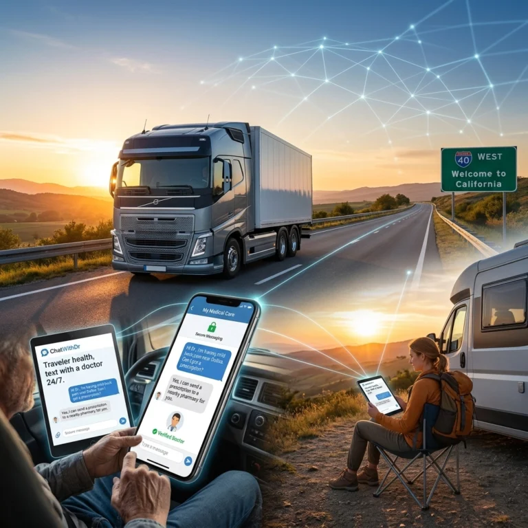 The Ultimate Guide to Telehealth for Truck Drivers and Travelers: Getting Medical Care on the Road