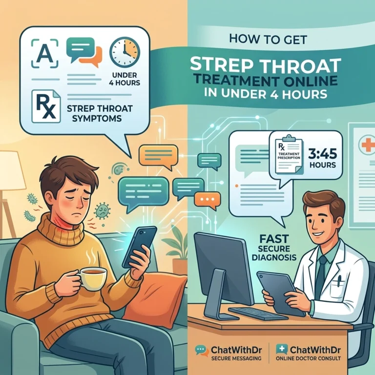 How to Get Strep Throat Treatment Online in Under 4 Hours