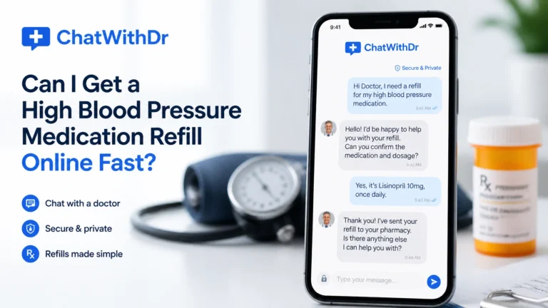 Can I Get a High Blood Pressure Medication Refill Online Fast? Here’s the Truth