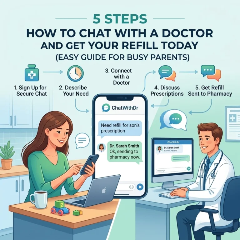 5 Steps How to Chat With a Doctor and Get Your Refill Today (Easy Guide for Busy Parents)
