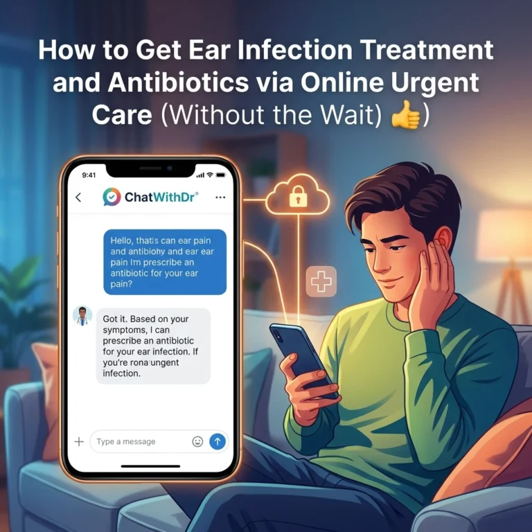 How to Get Ear Infection Treatment and Antibiotics via Online Urgent Care (Without the Wait)