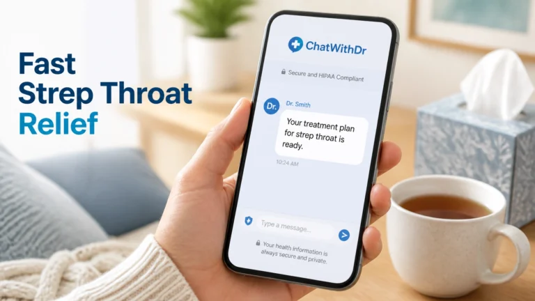 Struggling for Fast Relief? How to Get Strep Throat Treatment Online in Under 4 Hours